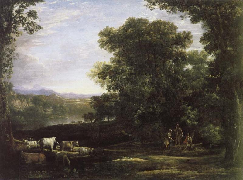 Claude Lorrain cattle farmer and the landscape China oil painting art